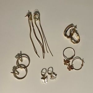 Assorted Gold Earring Bundle